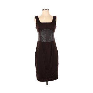 Nue by Shani Ponte Vegan Leather Dress 4